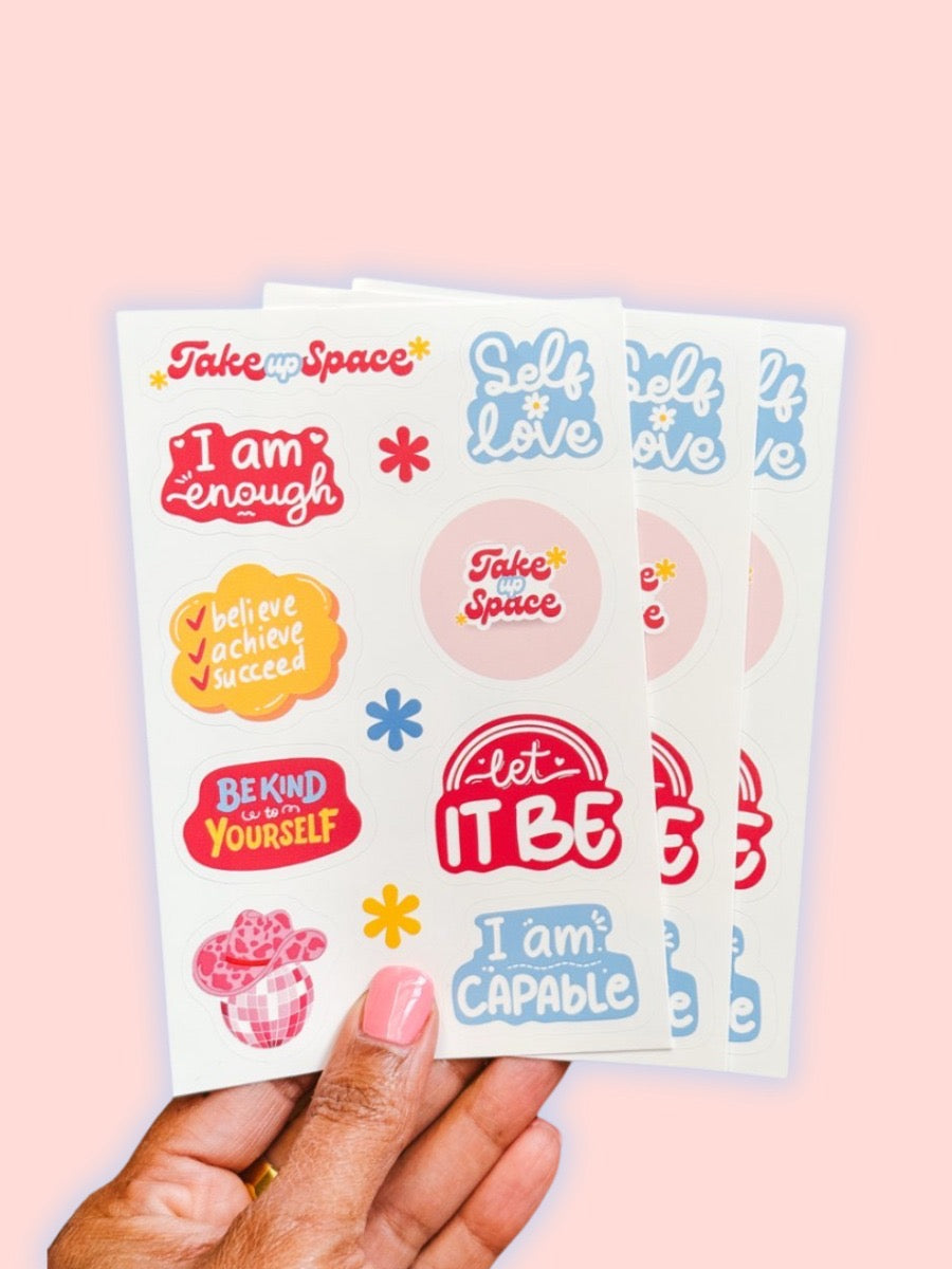Take Up Space™ Sticker Sheet (4x6)